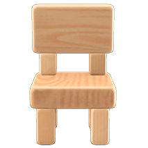 Chaise blocs de bois