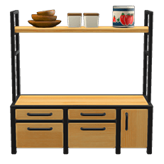 Étagère en bois de fer